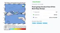 Gempa Hari Ini Kamis 13 Februari 2025 Getarkan Bima NTB Bermagnitudo 4,5