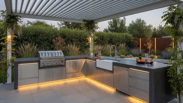 Desain Dapur Luar Rumah yang Nyaman untuk Masak Harian/Gemini AI