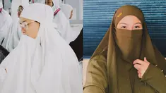 Awkarin saat umrah (Foto: Instagram/ narinkovilda)
