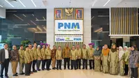 Angkasa dan Koperasi Pembiayaan Syariah Angkasa Berhad (Kopsya Angkasa) Malaysia melakukan studi banding ke PNM. (Liputan6.com/ ist)