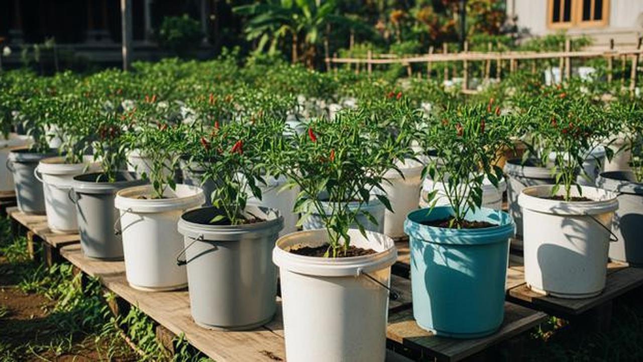 9 Inspirasi Kebun Cabai Rawit dari Wadah Bekas Dapur, Hemat dan Ramah Lingkungan