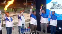 Pemerintah Provinsi (Pemprov) DKI Jakarta berkolaborasi dengan PT Bank Tabungan Negara (Persero) Tbk (BTN) menggelar acara peluncuran kegiatan Jakarta International Marathon (Jakim) 2024. (Istimewa)