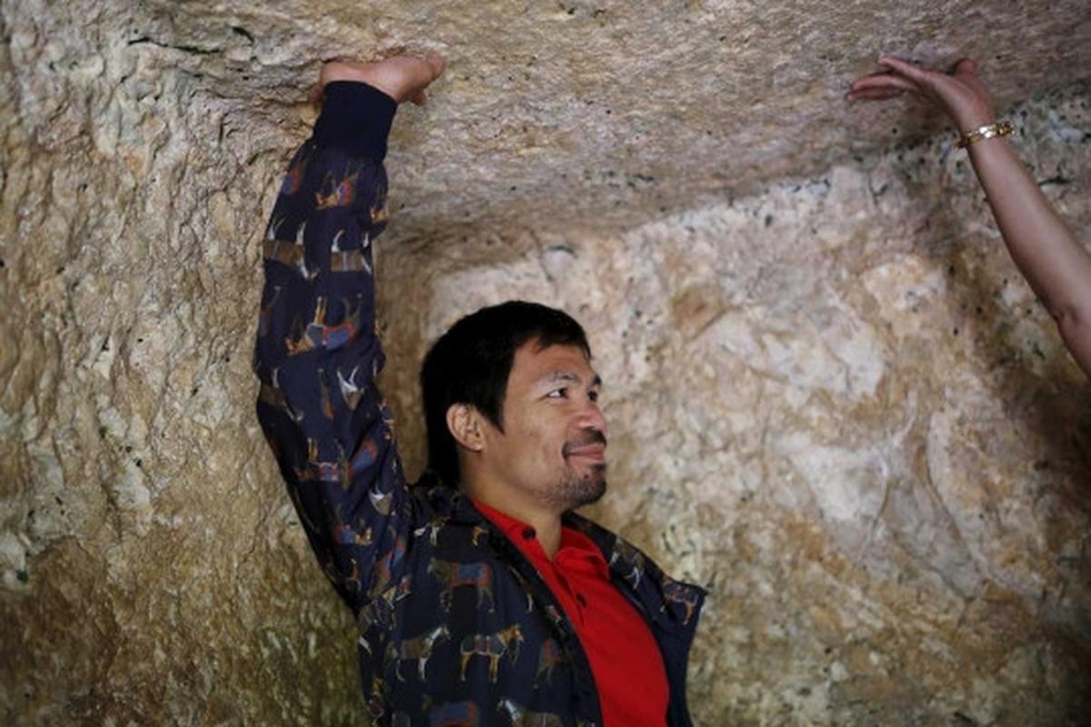 Melihat keseruan Manny Pacquiao berlibur ke Kota Yerusalem