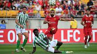Liverpool berhasil meraih kemenangan 1-0 atas Real Betis pada laga pramusim 2024 di&nbsp;Acrisure Stadium, Pittsburgh, Pennsylvania, Sabtu (27/7/2024) pagi WIB. (Justin Berl/GETTY IMAGES NORTH AMERICA/Getty Images via AFP)