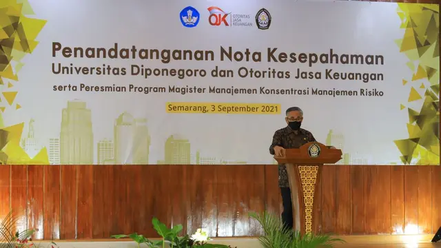 OJK Bersama Undip Mengeluarkan Program Magister Manajemen Risiko