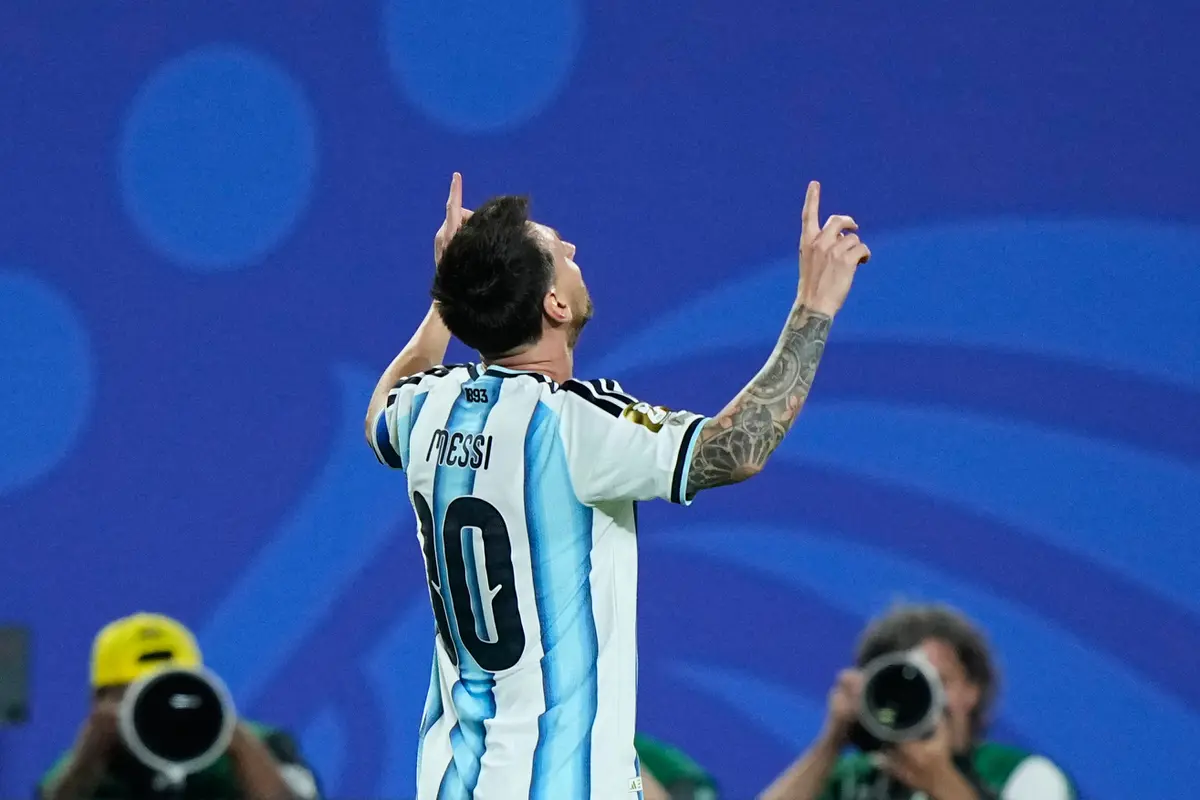 Pemain Argentina Lionel Messi
