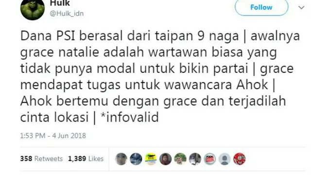 Akun @Hulk_idn