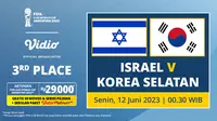 Link Live Streaming Perebuatan Juara 3 World Cup U-20 Israel Vs Korea Selatan, Senin, 12 Juni 2023