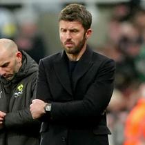 Hasil ini membuat skuad asuhan Michael Carrick tertahan di posisi ketiga dengan koleksi 51 poin. Selain itu, tren positif tak pernah kalah dalam 11 laga terakhir di Liga Inggris terputus. (AP Photo/PA/Owen Humphreys)