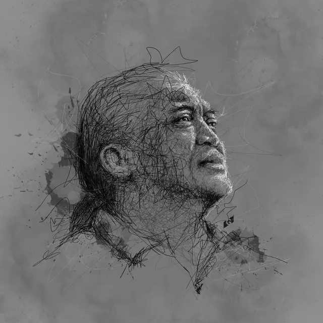 Sketsa Didi Kempot karya Galih. (Foto: Instagram @galihsatr)