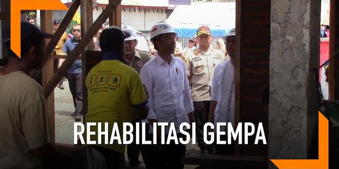 VIDEO: Jokowi Tinjau Rehabilitasi Gempa NTB