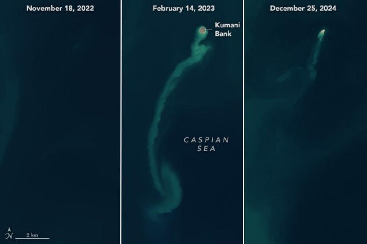 Penampakan Pulau 'Hantu' di Laut Kaspia Sering Muncul dan Hilang Misterius, Begini Kata Ilmuwan