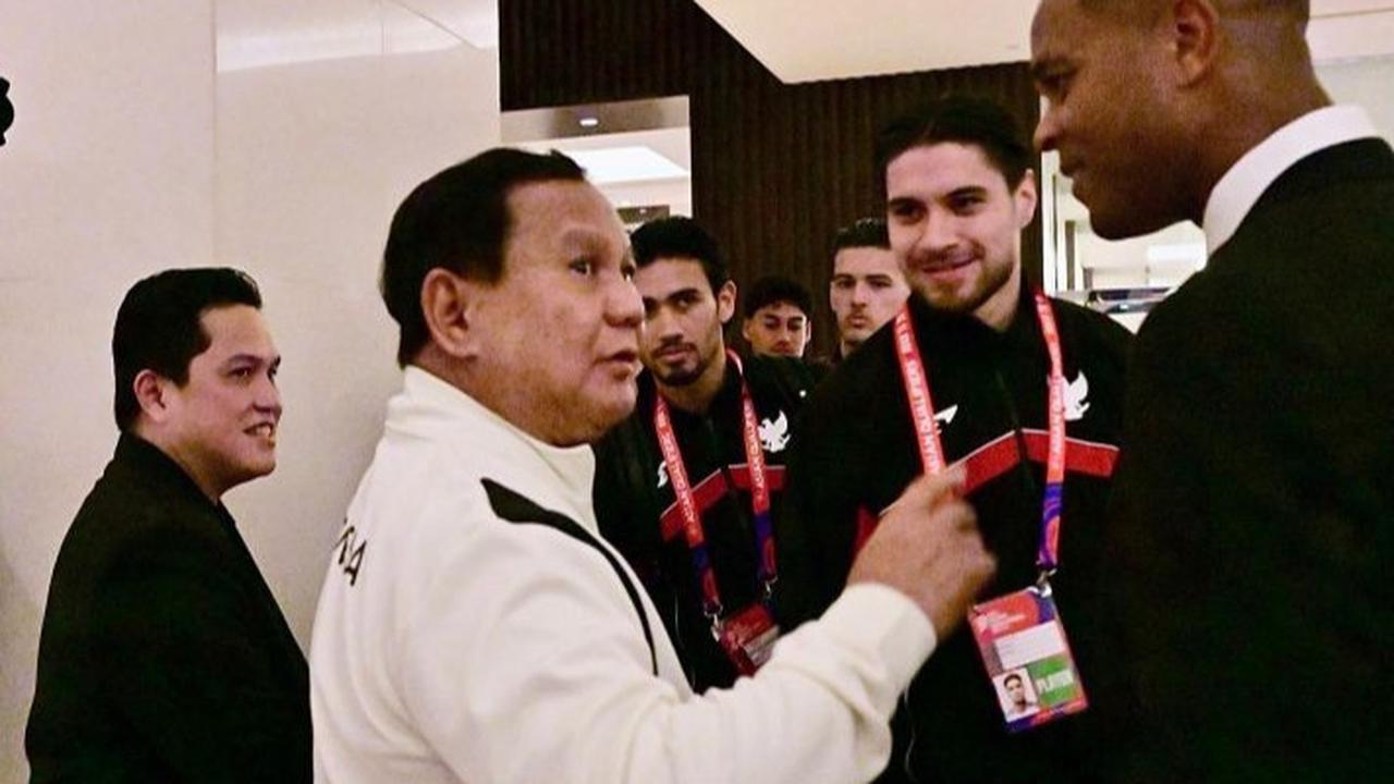 Sebelum Tanding Lawan Bahrain, Skuad Garuda Bertemu Prabowo Satu Sosok Pemain Langsung Beri Hormat