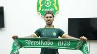 Gelandang serang anyar Persikabo 1973, Pedro Joao Oliveira Santos. (Bola.com/Nandang Permana)