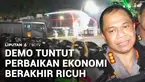 Unjuk rasa di Gedung Grahadi, Surabaya, Jawa Timur, berakhir ricuh. Massa menuntut Pemerintah memperbaiki kondisi ekonomi.
