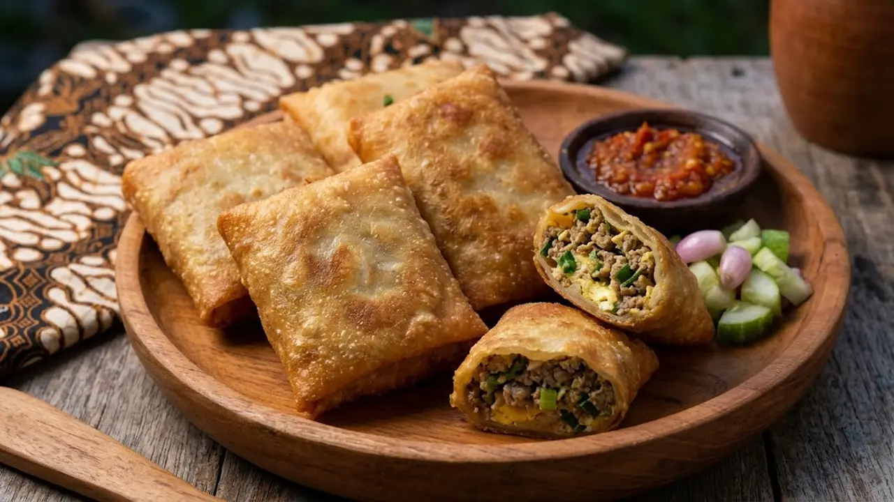 Resep Martabak Telur Mini Kulit Lumpia
