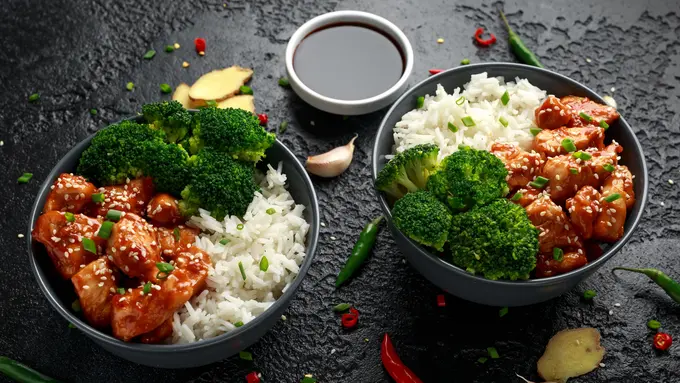 Resep Bowl Ayam Panggang Madu & Sayuran