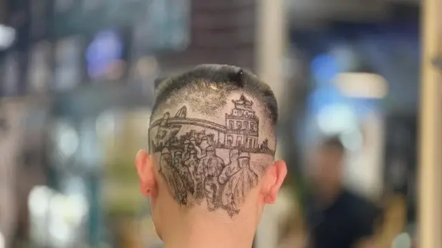 model rambut unik