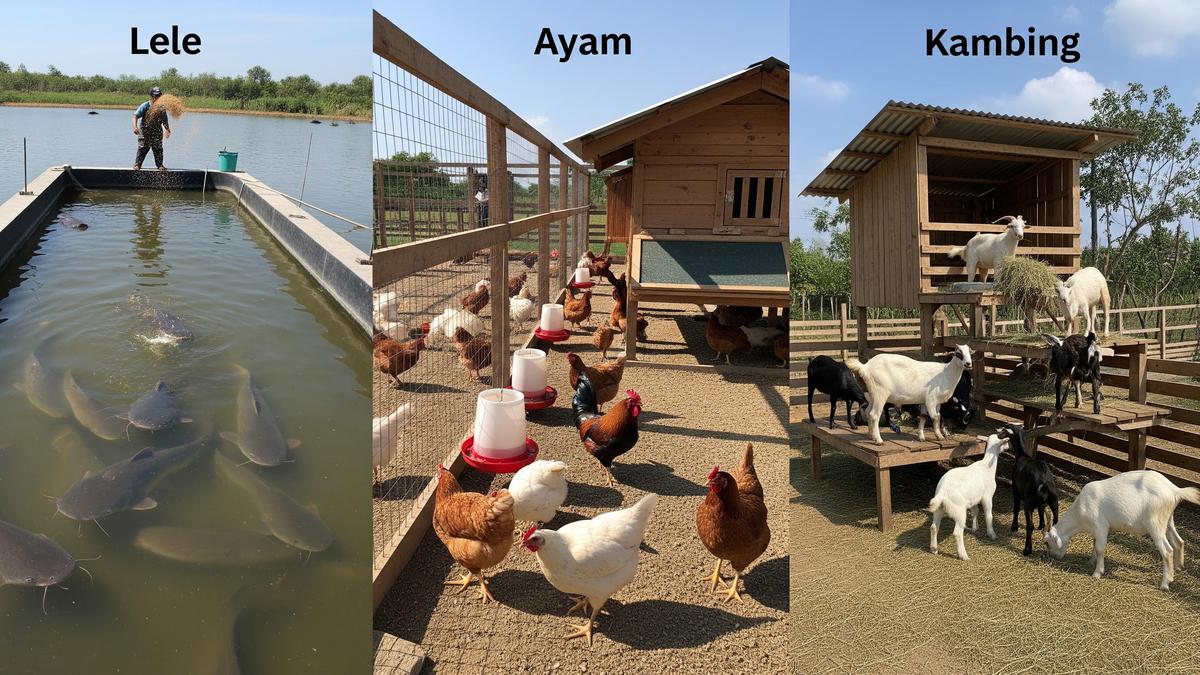 Perbandingan Budidaya Lele, Ayam, dan Kambing: Mana yang Untung Besar?