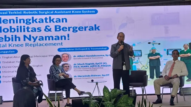Para dokter spesialis ortopedi di RS EMC Alam Sutera tentunya menyambut baik kehadiran Robotic Surgical Assistant untuk total knee replacement ini.