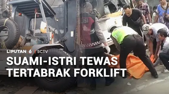 Suami-Istri Tewas Tertabrak Forklift
