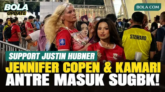 Jennifer Coppen dan Kamari Antre Masuk SUGBK, Dukung Justin Hubner Lawan Singapura