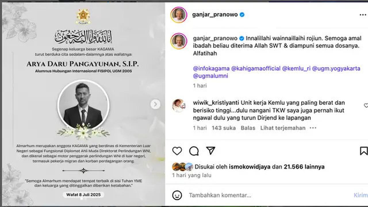 Sosok Diplomat Kemlu Arya Daru Semasa Hidup: Sulit Ekspresikan Emosi Negatif