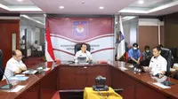 Webinar Keuda Update Seri Kedua bertajuk "Percepatan Realisasi APBD dan Penunjukan Pejabat Pengelola Keuangan Pasca Penyetaraan Jabatan di Lingkungan Pemerintah Daerah (Pemda)" yang digelar Direktorat Jenderal (Ditjen) Bina Keuda Kemendagri, Rabu (19/1/2022).