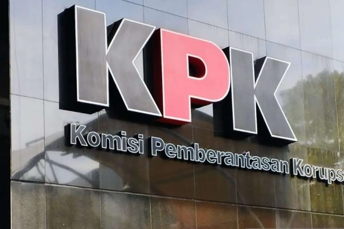 Logo di gedung KPK (ANTARA/Benardy Ferdiansyah)