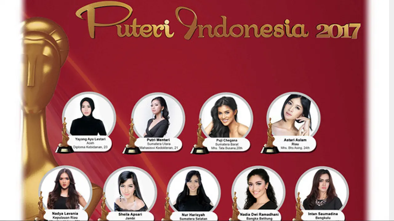 Yang paling dinanti...ajang Pemilihan Puteri Indonesia 2017, segera hadir! Penasaran? Inilah wajah-wajah para finalisnya!