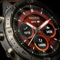 Lihat di sini keindahan damascus steel yang hadir di Garmin MARQ Adventurer – Damascus Steel Edition. [Dok/Garmin].