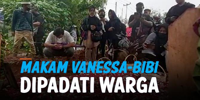 VIDEO: Warga Datangi Makam Vanessa-Bibi, Kirim Doa untuk Keduanya