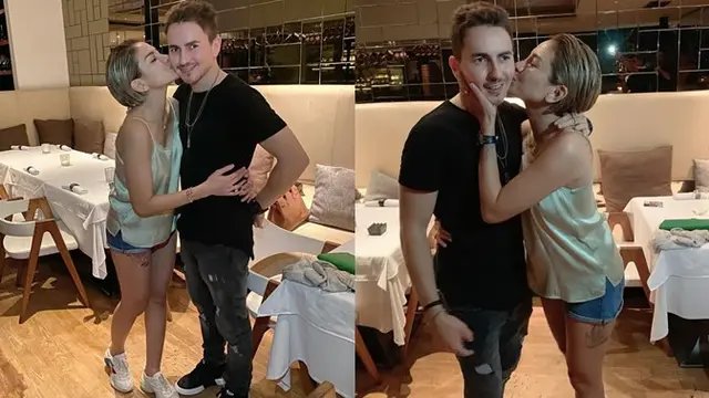 Lorenzo juga mendapat ciuman mesra dari Nikita Mirzani.