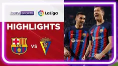 Berita Video, Dua Gol yang Tercipta Saat Barcelona Kalahkan Cadiz di Liga Spanyol Pekan 23 pada Senin (20/2/2023)