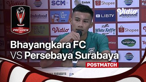 VIDEO: Komentar Pelatih dan Pemain Setelah Laga Bhayangkara FC Vs Persebaya di Piala Presiden 2022