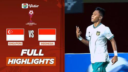 VIDEO: Highlights Timnas Indonesia U-16 Libas Singapura 9-0 di Piala AFF U-16 2022