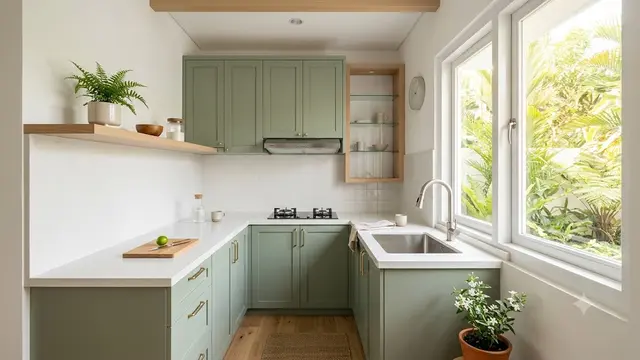 Kitchen Set Warna Sage Green