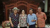 Ketua Umum (Ketum) PDIP Megawati Soekarnoputri menerima Bimbo di kediaman Teuku Umar, Menteng, Jakarta Pusat. (Dok. Istimewa)