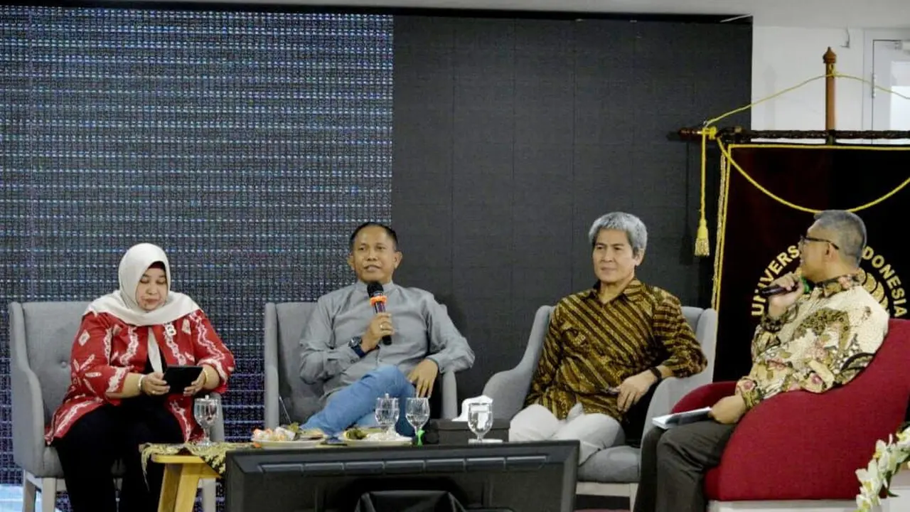 Simposium Peluang dan Tantangan Pembangkit Listrik Tenaga Air di Indonesia di UI Kampus Salemba, Kamis (23/11/2023) (Istimewa)