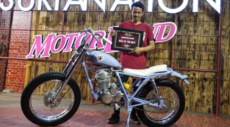 Honda Tiger Srambler Tracker keluar sebagai jawara Suryanation Motorland seri Banjarmasin. (ist)