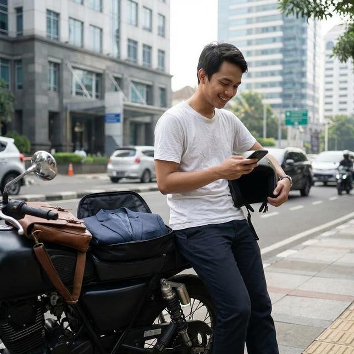 7 Outfit Kantor yang Tetap Rapi Meski Naik Motor, Tampil Profesional Tanpa Ribet di Perjalanan