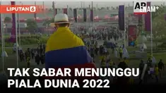 Menjelang seremony pembukaan Piala Dunia Qatar 2022, ribuan suporter riuh di sekitar Stadion Al Bayt. Mereka tak sabar menanti ajang sepak bola bergengsi itu segera bergulir.