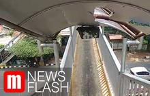 VIDEO: JPO Dekat Halte Transjakarta UI Ini Dinilai Tak Layak Guna