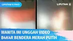 Viral! Video yang menunjukkan seorang wanita di Karawang, Jawa Barat, nampak menyiram cairan dan membakar Bendera Merah Putih. Aksi tersebut direkam dan diunggah sendiri oleh pelaku. Polisi telah menangkap dan akan dites kejiwaannya.
