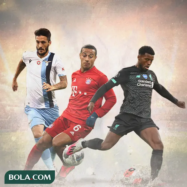 Ilustrasi Pemain - Luis Alberto, Thiago Alcantara, Georginio Wijnaldum