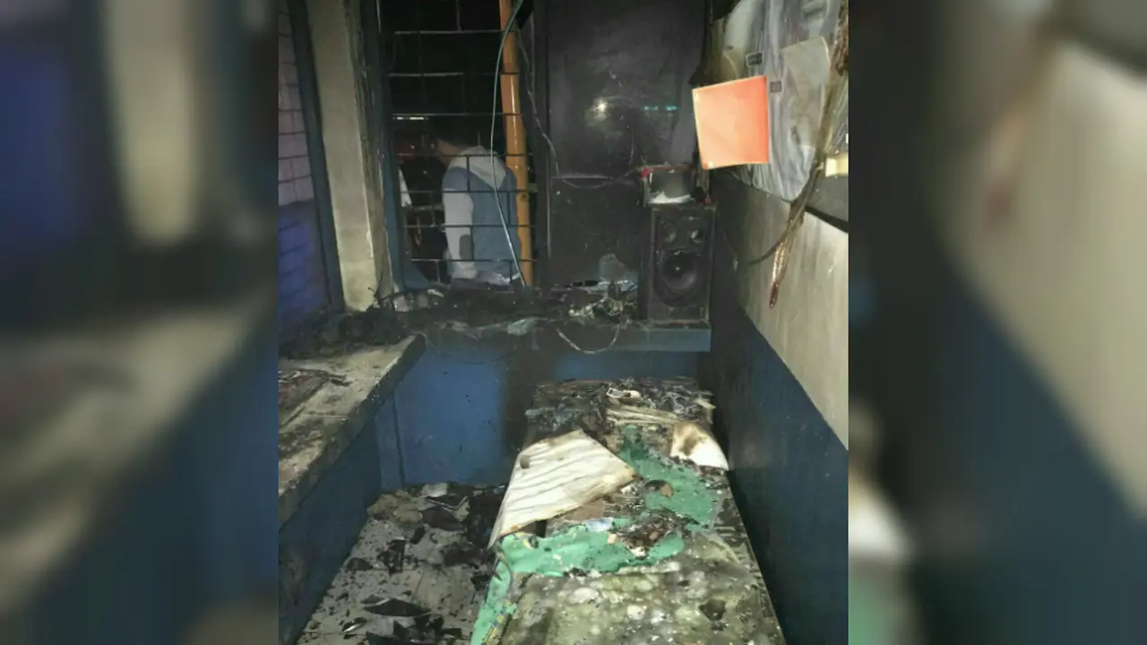 Pos Polisi dilempar bom molotov