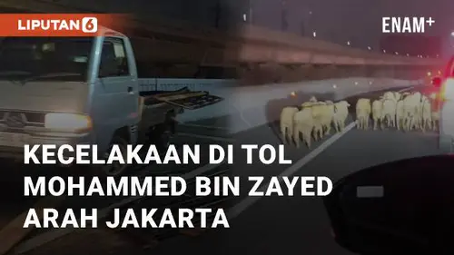VIDEO: Detik-detik Kecelakaan Mobil di Tol Mohammed bin Zayed Arah Jakarta
