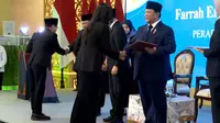 Prabowo Serahkan SK Pengangkatan ke 40 Perwakilan Hakim Mahkamah Agung