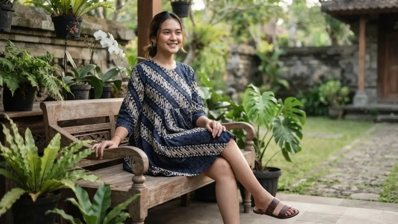 Model Atasan Batik Wanita Elegan Panjang Terbaru yang Nyaman untuk Pinggul Besar