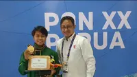 Gladies Lariesa Garina Haga Kore sukses menyabet tiga medali emas di PON Papua. (Dian Kurniawan/Liputan6.com)